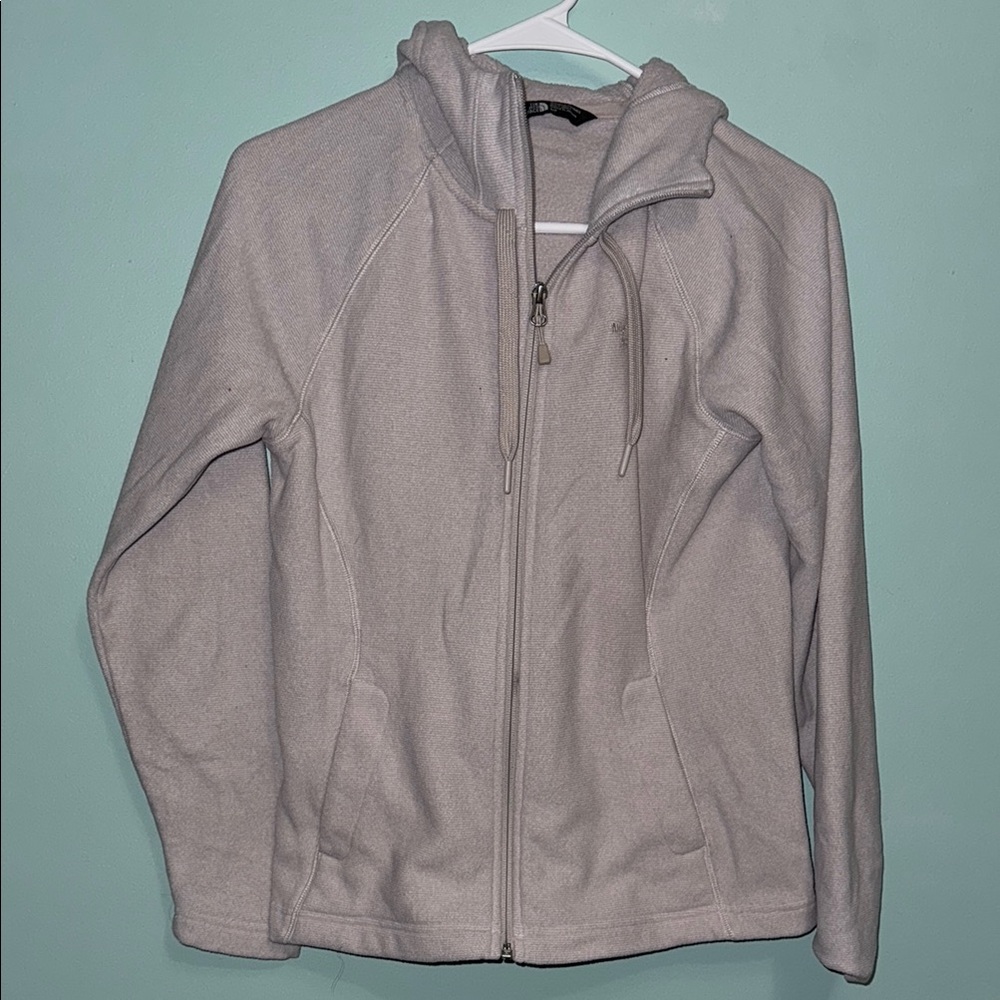 Light Gray Fleece Zip-Up Jacket